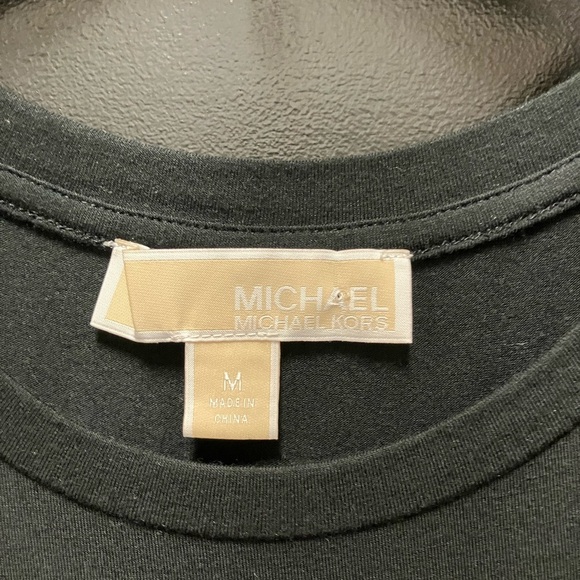 Michael Kors Black Cold Shoulder Top - Picture 3 of 4